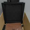 Firewood Rack for Indoor, Heavy Duty Fire Wood Racks Holder, 17.32" Metal Wood Storage Log Holder with Leather Carrier, Small Firewood Stand for Fireplace Patio Deck, Black