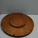 18-Inch Farmhouse Oak Lazy Susan Organizer, Walnut Finish