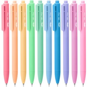Mr. Pen- Retractable Gel Pens, 10 Pack, Color Ink Gel Pens Fine Point, Pastel Colors, 0.7mm Gel Pens Fine Point, Retractable Pens, Cute Pens, Aesthetic Pens for Journaling Fine Tip Pens