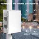 Namunanee Outdoor Electrical Junction Box, ABS Water Resistant Enclosure with Internal Mounting Panel & Hinged Cover, 16.1" H* 12.2" L* 5.9" W