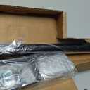 Ivilon Drapery Window Curtain Rod - End Cap Style Design 1 Inch Pole. 28 to 48 Inch Color Black