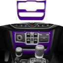 RT-TCZ for Jeep JL Center Dash Window Switch Panel Trim Cover for Jeep Wrangler JL JLU Gladiator JT 2018-2024 Purple Interior Accessories