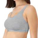Hanes Women's Racerback Cotton T-Back Bralette (3 Pack) (M)
