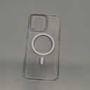 TORRAS Magnetic Slim-Fit for iPhone 15 Pro Max Case Clear 6.7", [True Never Yellow]Ultra-Thin 15 ProMax Phone Case Compatible with MagSafe, Light Anti-Scratch Matte Hard Cover OriginFit, Diamond Clear