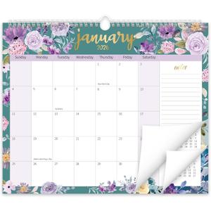 GuassLee Wall Calendar 2026-2027, Calendar Wall 2026, 18-Months Hanging Calendar Jan. 2026 to Jun. 2027, 14" x 11.5" Monthly Planner Wall with Thick Paper for Office School Home Teacher Academic (Purple)