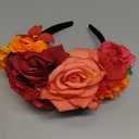 Vividsun Day of The Dead Headband Costume Rose Flower Headband (D/rose Mixed color)