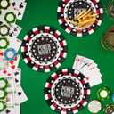 Cheerland Casino Party Decorations Paper Plates for Las Vegas Disposable Poker Casino Night Party Supplies Dessert Plate Theme Birthday Bachelor Poker Event Parties and Game Nights 7 Inch Pack of 24