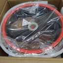 Nonstick Ceramic Coated Sauce Pan with Lid Red Crock Pot with Twist & Lock Handles, Micro Pressure Cooker Versatile stock pot with lid, Bottom Big Soup Canning Pots,Simmer Pot (RED, 5.5Quarts)