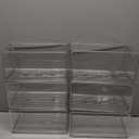 iDesign Stackable Clear Plastic Bin - Kitchen Organizers and Storage for Fridge and Pantry, 6-Pack