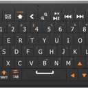 Mini Keyboard with Bluetooth 5.0/2.4G Dual Mode, Gyroscopic Motion Mouse, 64 Keys, RGB Backlight Options, Rechargeable Battery, Type-C Win/iOS/Android/ (Black)