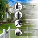 6 Pack Upgraded Home Garden Torch with Universal Clamp,40 Inch Outdoor Metal Torch Garden Dcor, 16oz Citronella Torches , Metal Light Torches for Any Yard, Pathway, Backyard