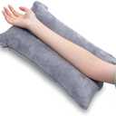 1 MIDDLE ONE Arm Pillow, Memory Foam Arm Rest Pillow for Adults and Side Sleepers, Elbow Support Elevation Pillow for Post Surgery and Numbness with Removable Cover (Grey)