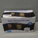 Askyli Floating Pool Lights Solar, Warm White LED Solar Pools Light, Auto On/Off Pool Lights That Float IP68 Waterproof, 5.6" Square Floating Light for Pools Wedding Party Decor(2 Pcs)