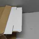 RLAVBL 10x8x3 Shipping Boxes Set of 25, White Corrugated Cardboard Box for Packing, Mailing, Business