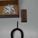 Guitar Wall Mount 2 Pack, Black Walnut Wood Guitar Hanger, U-Shaped Guitar Wall Hanger Mount, Guitar Holder Hook Stand Wall for Acoustic, Electric Guitar, Banjo, Bass, for Guitar Player Men Boy