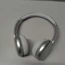 LORELEI Q60 Wireless Bluetooth On Ear HeadphonesBuilt-in Micphone, 40 Hours Up Battery Life, Lightweight Bass Mode, Memory Earmuffs (Silver)