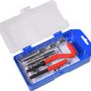 M12 X 1.5 Thread Repair Kit, Metric Helicoil Kit with HSS Drill Bit, 10PC Wire Thread Inserts