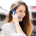 LETO Christmas Wallet Phone Case for iPhone 16 Plus - Flip Folio Leather Kickstand - Credit Card Holder - Shockproof Protective Cover for Women and Girls - Santa with Deer