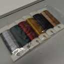 6 Rolls 112 Yards Floral Flexible Paddle Wire Floral Bind Wire for Crafts, Christmas Garland and Flower Arrangements DIY Craft, Christmas Holiday Decoration(Green Red Silver Gold Black Rose Gold)