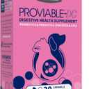 Nutramax Proviable Probiotics for Dogs and Cats, Daily Digestive Health Supplement with Multiple Strains of Bacteria, Cat and Dog Probiotics Plus Prebiotics, 30 Capsules, EXP: 11/2027