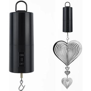 Wind Spinner Motor Hanging Display Motor Battery Operated 20 RPM Rotating Motor Multi-Purposes for Wind Spinner Mobile Yard Decor Hanging Ornaments Outdoor Sculptures-Medium Speed (1 Pack)