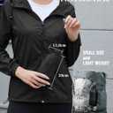 PITINAN Lightweight Rain Jacket Women Packable Wind Breaker Light Rain Jacket Women Waterproof Travel Raincoat (Black, S)
