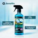 AquaDoc De-icer for Car Windshield - Liquid Ice Melter for Windshields, Windows, Door Locks & Latches - Car De Icer Spray for Fast Ice Removal - 16oz