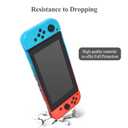 FYOUNG Switch Protective Case and Screen Protector Set, Dockable Cover Hard Shell for Switch Console Accessories, Travel-Friendly(Blue&Red, for Switch 1 6.3 inch)