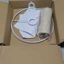 PATIKIL Drum Lamp Shades, 12"x12"x8" Linen Lamp Shade Easy Assembly Lampshade for Table Lamps Floor Lamps Pendant Lights, Cream