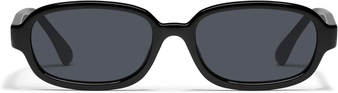 QUAY - Sunglasses for Men & Women, Oversized Sunglasses with UV Protection (Could Never, Black)