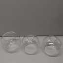 Clear Glass Globe Pendant Light Shade Replacement 5.91 Inch Round Cover Lamp Shade for E27 Bulb Fixtures Transparent Glass Lampshade for Home and Cozy Lighting, 3 Pack