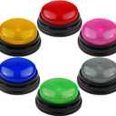 6-Pack Buzzers for Trivia Games, Family Feud Jeopardy Buzzer, Game Buzzers with Lights and Sound, Answer Buzzers for Classroom, Buzzer for Game Show, Quizzes Party and Trivia Nights