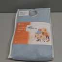 Air Blue Complete Blackout Textured Faux Linen Curtain Draperies for Bedroom - Energy Saving Thermal Insulated Anti-Rust Grommet Window Curtains for Living Room (2 Panels,W 52 x L 63 Inch Length)