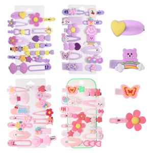 56Pcs Hair Clips Cute Clips for Toddler Girls Hair Accessories Rabbit Flower Bow Patterns Multiple Patterns Candy Colorful Little Girl Hairs Clip for Toddler Baby Teens Women Kids