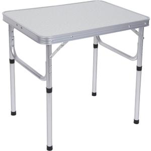 Aluminum Portable Folding Camp Table With Carry Handle - By Trademark Innovations, White
