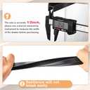 12 Pieces 16 Inch File Cabinet Rails PVC Drawer Hanging File Rails for Hanging 1/2 Drawer Sides Letter Size Storage Organizer