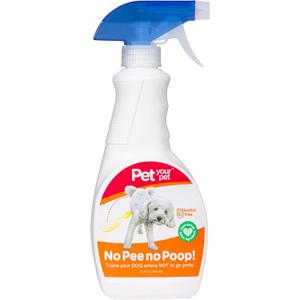 No Pee No Poop Dog Potty Training Spray, 16 Fl Oz  Non-Toxic Dog Spray to Prevent Peeing and Pooping  Natural No Urine Marking Scent Corrector - No Here Stops Dogs Peeing Indoor/Outdoor