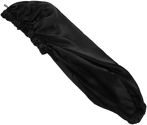Baluue Silky Satin Sleep Cap Elastic Band Women Braids Hair Cap Curly Hair Sleep Hat Easy to Carry Moisture Retaining