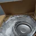 4pcs 17 Protective Polished Stainless Steel Dually Wheel Simulators, Waterproof Replacements Bolt On Wheel Cover Removable Centre Cap,8 Lug Hubcap Fit for 03-18 Dodge Ram 3500 W/Install Tool