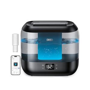 Dreo Smart Humidifiers for Bedroom-Filter Included, Top Fill 4L Humidifier Large Room with 28 dB, 36H Runtime, Touch/APP/Voice Control, Nightlight, Cool Mist Humidifiers for Baby, Plants, Ebony