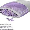 Purple Freeform Pillow - King Size, Customizable Support with GelFlex Grid & MicroFlex Moon Foam - Pressure Relief, Cooling, Extra Filling & Adjustable Height