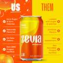 Zevia Zero Sugar Soda, Orange, 12 oz Cans (24-Pack)  Naturally Sweetened, Non-GMO Project Verified, Gluten-Free, Vegan
