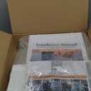 Shoe Storage, 12 Pack Shoe Organizer for Closet, Shoe Boxes Clear Plastic Stackable Shoe Containers with Lids for Size 10 (Large, White)