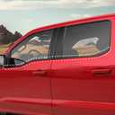 Savadicar 4-Piece Black Window Beltline Trim Cover for 2021-Present Ford F150, Window Sill Overlay Accent, Exterior Styling Upgrade Accessories