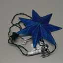 Kurt Adler 10-Light 7-Point Blue Capiz Star Treetop