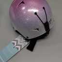 Odoland Kids Ski Helmet, Snow Helmet with Ski Goggles Set for Boys and Girls, Shockproof, Windproof, Safety Snowboard Sports Helmets and Protective Goggles for Children Age 6-14 (XS(49-53cm/19.3-20.9"), Sparkly Gradient Purple)