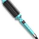 1 1/2 Inch Thermal Brush Negative Ion Heated Round Brush Dual Voltage 12 Temperature Settings Curling Hairbrush for Medium Long Hair (1.5 Inch Barrel 2.1 Inch Bristles)