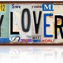 Vintage Dolly Lover Lane Wall Decor Street Signs Home Bar Coffee Metal Tin Signs 16 x 4 Inches
