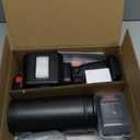 DEGGE Brushless Leaf Blower Cordless, Handheld Leaf Blowers with LED Work Light, Two Interchangeable Nozzles, Turbo Jet Blower for Lawn Care, Patio Cleaning, Garage Dust & Outdoor Use