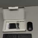 Foldable Keyboard and Mouse, EDJO Folding Wireless Keyboard Mouse Combo with Phone Holder, 2.4G Wireless and Bluetooth, USB-C Rechargeable Portable Combo for iOS Android Windows Mac OS